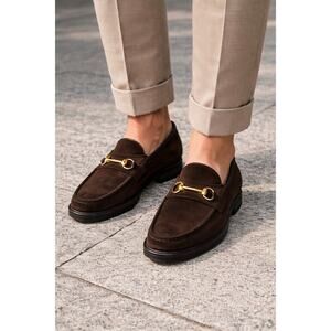 Gucci | Shoes | Gucci Red Leather Driver With Gold Bee And  display picture 2